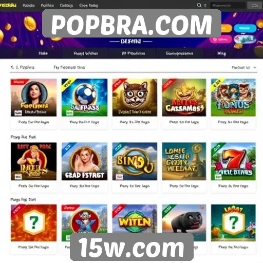 Recursos exclusivos do site POPBRA.COM